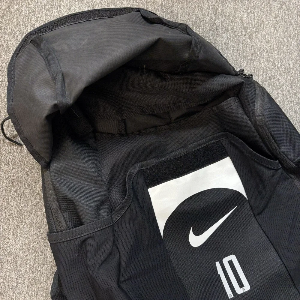 Nike Academy Team 30L Unisex Backpack Soccer Ball Bag Black Travel School Swoosh